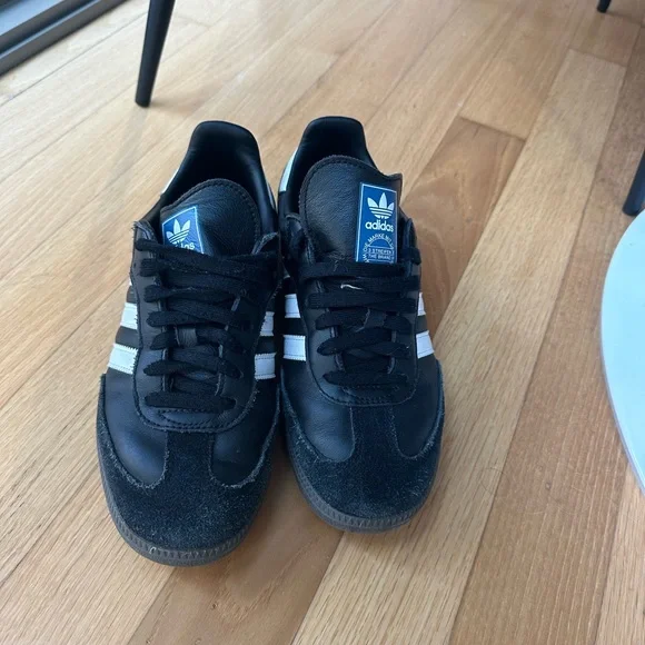 adidas Samba Black and White Sneakers - Picture 3 of 8